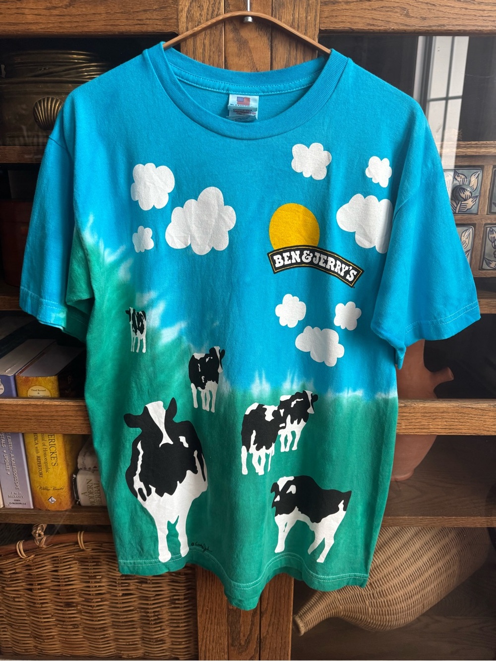Vtg Ben & Jerry’s Tie Dye Mens Aop TShirt